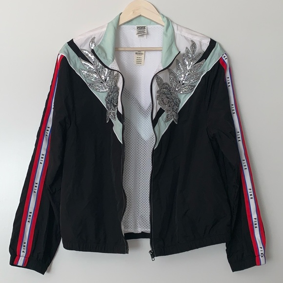 NWT Pink Victoria Secret black  Jacket Coat - Picture 2 of 4